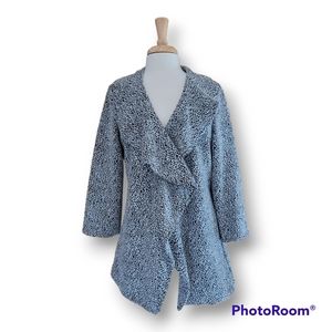 Calvin Klein Open Waterfall Open Front Women's Cardigan/Jacket. Size 8
